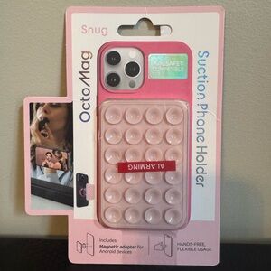 Pink Suction Phone Holder
